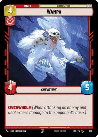 Wampa (Foil) (666) [Legends of the Force] Foil Star Wars: Unlimited Single Disney