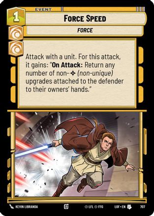 Force Speed (Foil) (707) [Legends of the Force] Foil Star Wars: Unlimited Single Disney