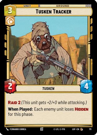 Tusken Tracker (Foil) (711) [Legends of the Force] Foil Star Wars: Unlimited Single Disney