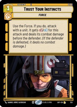 Trust Your Instincts (Foil) (723) [Legends of the Force] Foil Star Wars: Unlimited Single Disney