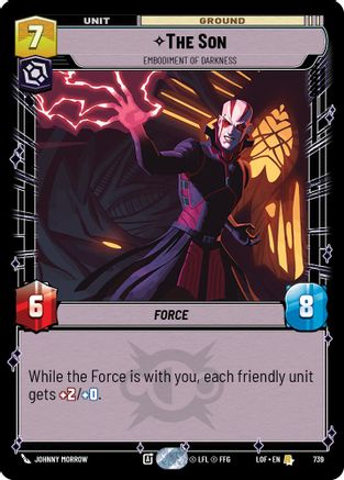 The Son - Embodiment of Darkness (Foil) (739) [Legends of the Force] Foil Star Wars: Unlimited Single Disney