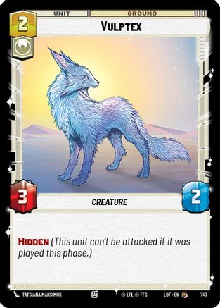 Vulptex (Foil) (747) [Legends of the Force] Foil Star Wars: Unlimited Single Disney