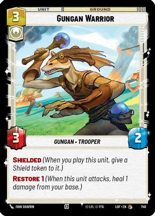 Gungan Warrior (Foil) (749) [Legends of the Force] Foil Star Wars: Unlimited Single Disney
