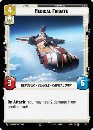 Medical Frigate (Foil) (752) [Legends of the Force] Foil Star Wars: Unlimited Single Disney