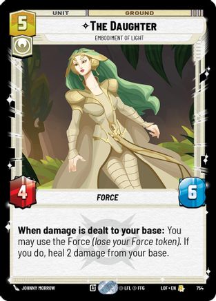The Daughter - Embodiment of Light (Foil) (754) [Legends of the Force] Foil Star Wars: Unlimited Single Disney