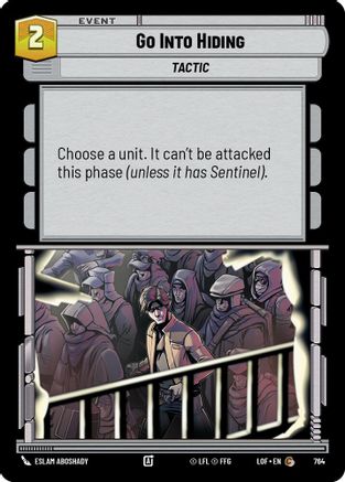 Go Into Hiding (Foil) (764) [Legends of the Force] Foil Star Wars: Unlimited Single Disney