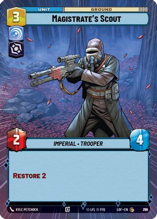Magistrate's Scout (Hyperspace Foil) (772) [Legends of the Force] Foil Star Wars: Unlimited Single Disney