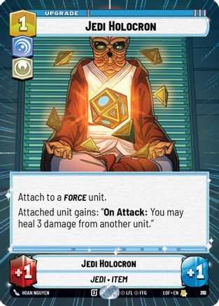 Jedi Holocron (Hyperspace Foil) (791) [Legends of the Force] Foil Star Wars: Unlimited Single Disney