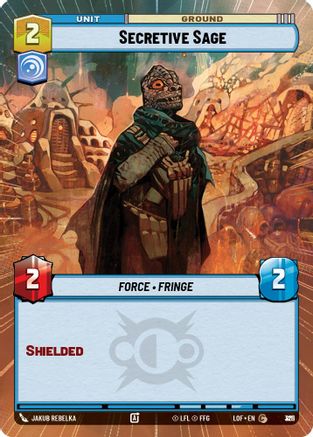 Secretive Sage (Hyperspace Foil) (801) [Legends of the Force] Foil Star Wars: Unlimited Single Disney