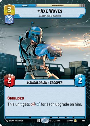 Axe Woves - Accomplished Warrior (Hyperspace Foil) (802) [Legends of the Force] Foil Star Wars: Unlimited Single Disney