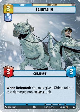 Tauntaun (Hyperspace Foil) (804) [Legends of the Force] Foil Star Wars: Unlimited Single Disney