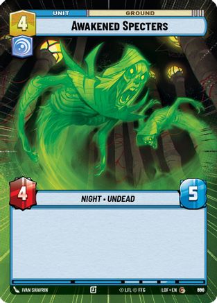 Awakened Specters (Hyperspace Foil) (806) [Legends of the Force] Foil Star Wars: Unlimited Single Disney
