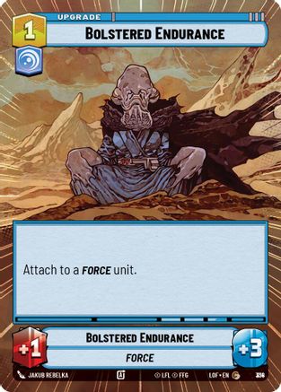Bolstered Endurance (Hyperspace Foil) (814) [Legends of the Force] Foil Star Wars: Unlimited Single Disney