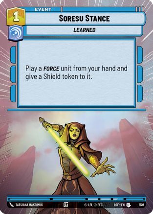Soresu Stance (Hyperspace Foil) (816) [Legends of the Force] Foil Star Wars: Unlimited Single Disney