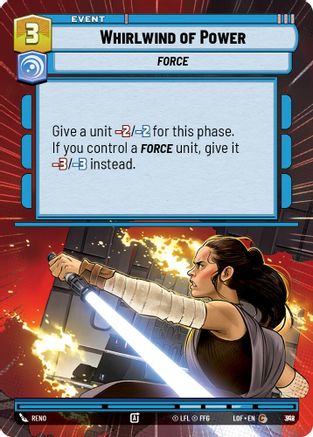 Whirlwind of Power (Hyperspace Foil) (818) [Legends of the Force] Foil Star Wars: Unlimited Single Disney