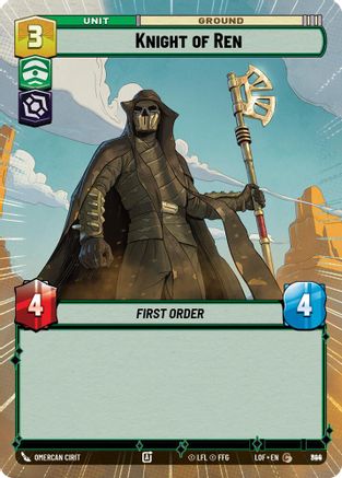 Knight of Ren (Hyperspace Foil) (824) [Legends of the Force] Foil Star Wars: Unlimited Single Disney