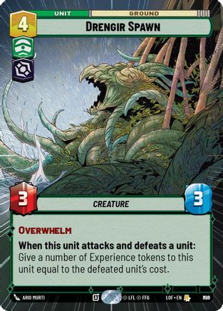 Drengir Spawn (Hyperspace Foil) (826) [Legends of the Force] Foil Star Wars: Unlimited Single Disney