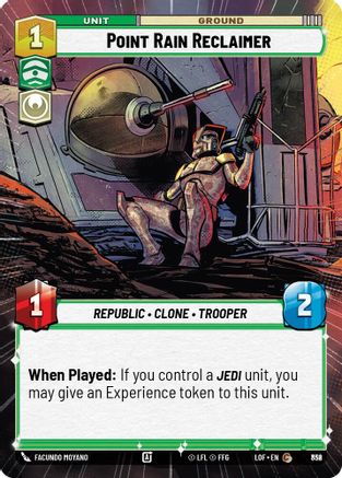Point Rain Reclaimer (Hyperspace Foil) (832) [Legends of the Force] Foil Star Wars: Unlimited Single Disney