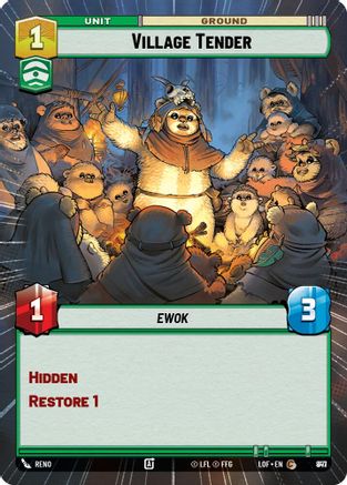 Village Tender (Hyperspace Foil) (847) [Legends of the Force] Foil Star Wars: Unlimited Single Disney