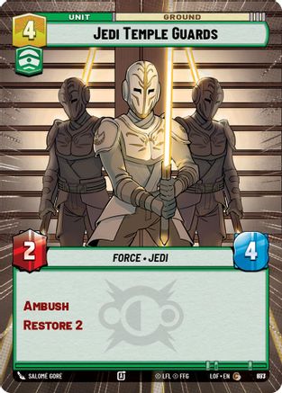 Jedi Temple Guards (Hyperspace Foil) (853) [Legends of the Force] Foil Star Wars: Unlimited Single Disney