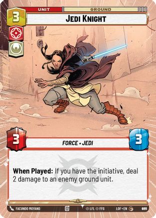Jedi Knight (Hyperspace Foil) (885) [Legends of the Force] Foil Star Wars: Unlimited Single Disney