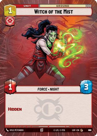 Witch of the Mist (Hyperspace Foil) (894) [Legends of the Force] Foil Star Wars: Unlimited Single Disney