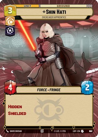 Shin Hati - Overeager Apprentice (Hyperspace Foil) (923) [Legends of the Force] Foil Star Wars: Unlimited Single Disney