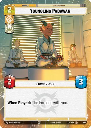 Youngling Padawan (Hyperspace Foil) (933) [Legends of the Force] Foil Star Wars: Unlimited Single Disney