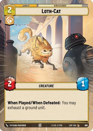 Loth-Cat (Hyperspace Foil) (947) [Legends of the Force] Foil Star Wars: Unlimited Single Disney