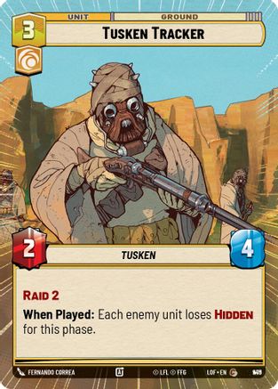 Tusken Tracker (Hyperspace Foil) (949) [Legends of the Force] Foil Star Wars: Unlimited Single Disney