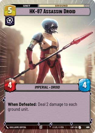 HK-87 Assassin Droid (Hyperspace Foil) (975) [Legends of the Force] Foil Star Wars: Unlimited Single Disney