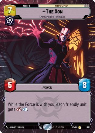 The Son - Embodiment of Darkness (Hyperspace Foil) (977) [Legends of the Force] Foil Star Wars: Unlimited Single Disney