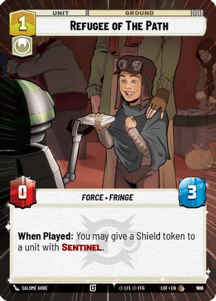 Refugee of The Path (Hyperspace Foil) (982) [Legends of the Force] Foil Star Wars: Unlimited Single Disney