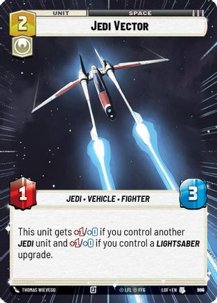 Jedi Vector (Hyperspace Foil) (984) [Legends of the Force] Foil Star Wars: Unlimited Single Disney
