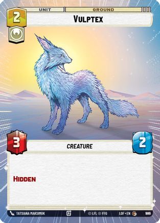 Vulptex (Hyperspace Foil) (985) [Legends of the Force] Foil Star Wars: Unlimited Single Disney