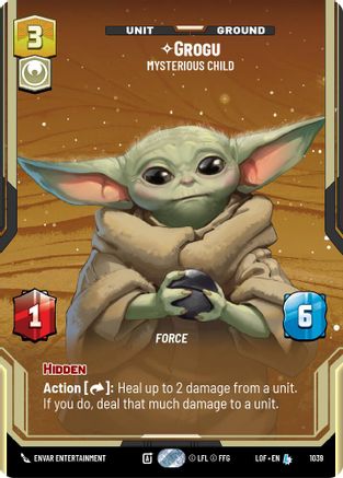 Grogu - Mysterious Child (Prestige) (1039) [Legends of the Force] Star Wars: Unlimited Single Disney