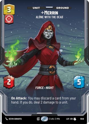 Merrin - Alone with the Dead (Prestige) (1048) [Legends of the Force] Star Wars: Unlimited Single Disney
