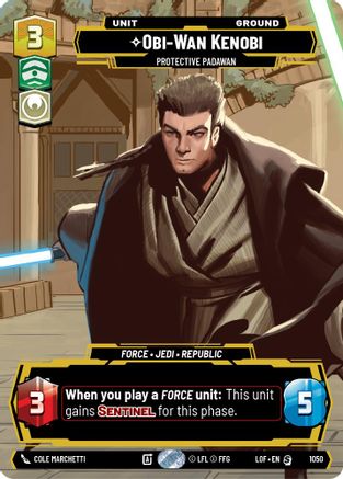 Obi-Wan Kenobi - Protective Padawan (Prestige) (1050) [Legends of the Force] Star Wars: Unlimited Single Disney