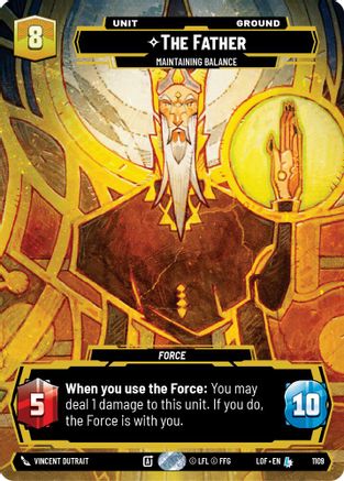 The Father - Maintaining Balance (Prestige Foil) (1109) [Legends of the Force] Foil Star Wars: Unlimited Single Disney