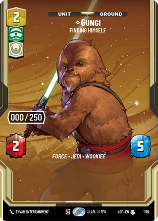 Gungi - Finding Himself (Serialized) (1129) [Legends of the Force] Foil Star Wars: Unlimited Single Disney