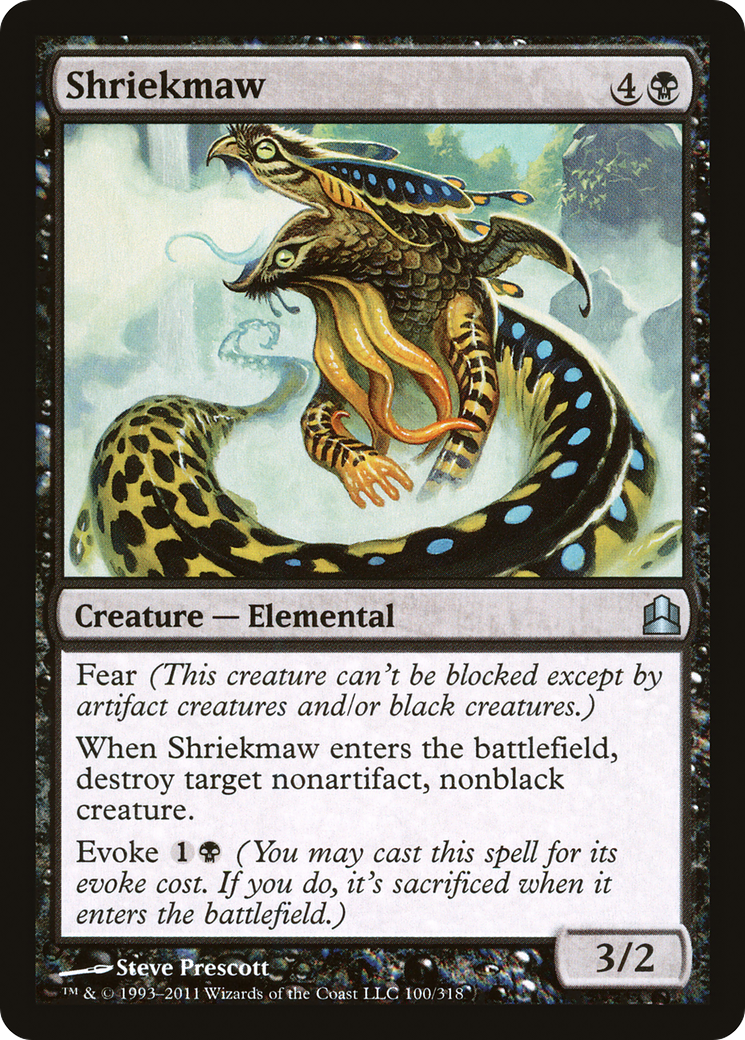 Shriekmaw (CMD-100) [Commander 2011] MTG Single Wizards of the Coast