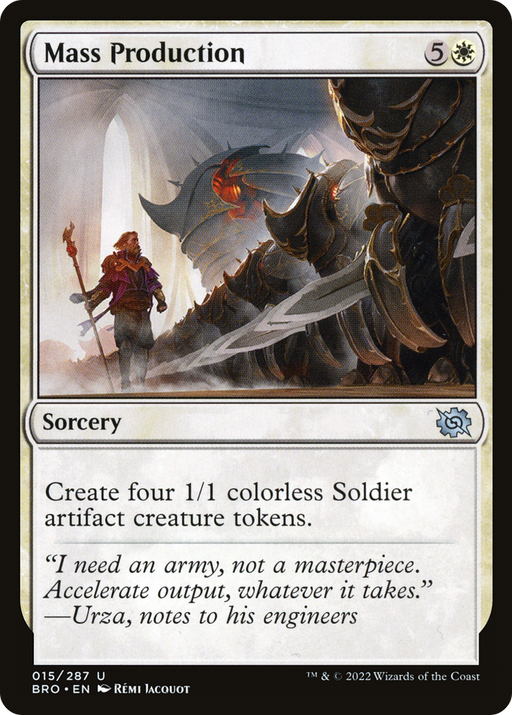 Mass Production (BRO-015) [The Brothers' War] Foil MTG Single Wizards of the Coast