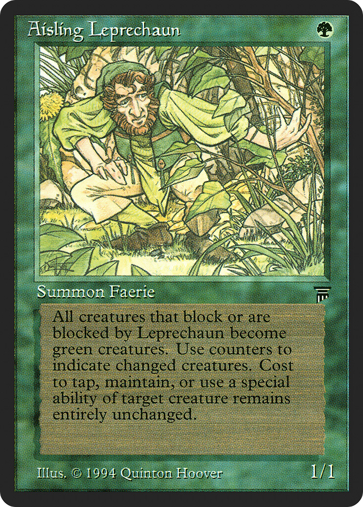 Aisling Leprechaun (LEG-173) [Oldschool] Legends MTG Single Wizards of the Coast