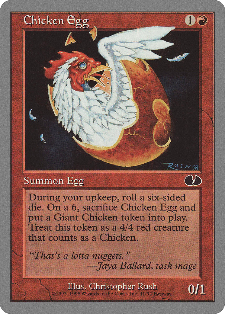 Chicken Egg (UGL-041) [Unglued] MTG Single Wizards of the Coast