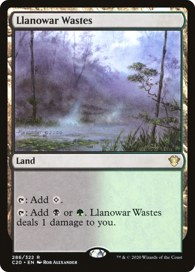 Llanowar Wastes (C20-286) [Commander 2020] MTG Single Wizards of the Coast