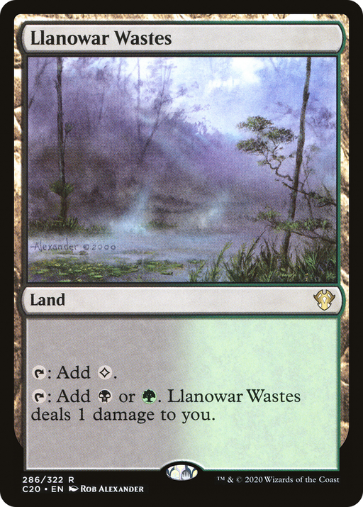 Llanowar Wastes (C20-286) [Commander 2020] MTG Single Wizards of the Coast
