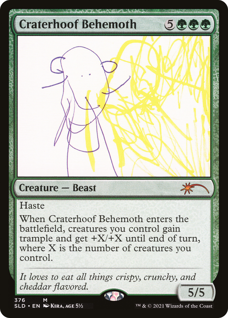 Craterhoof Behemoth (376) (SLD-376) [Secret Lair] Drop MTG Single Wizards of the Coast