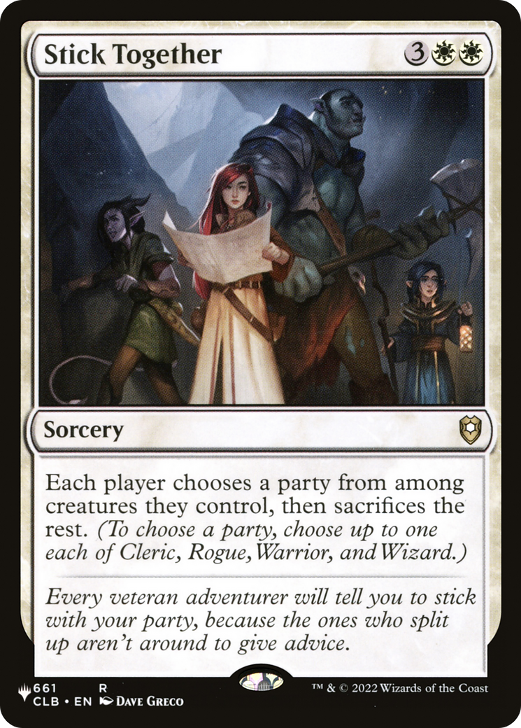 Stick Together (CLB) (LIST-661) [Mystery Booster] The List Reprints MTG Single Wizards of the Coast