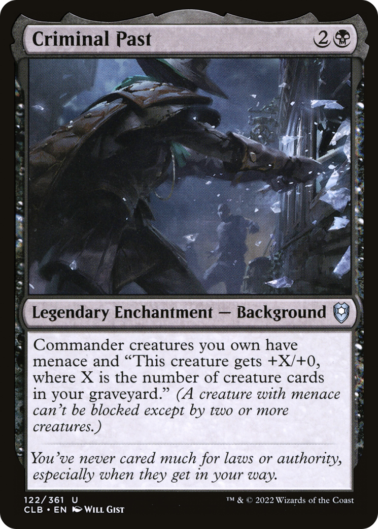 Criminal Past (CLB-122) [Commander Legends: Battle for Baldur's Gate] MTG Single Wizards of the Coast