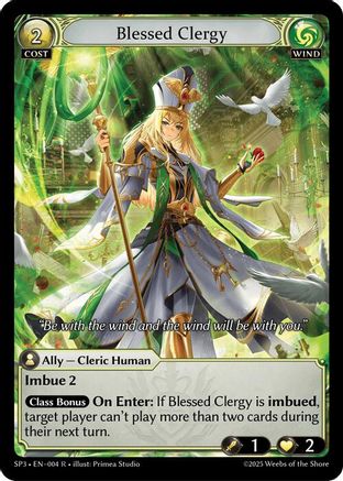 Blessed Clergy (004) [Supporter Pack 3] Grand Archive Single Weebs of the Shore